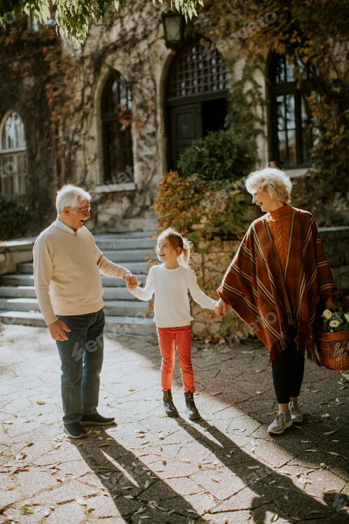 Preview: Grandparents enjoying good time with their little granddaughter