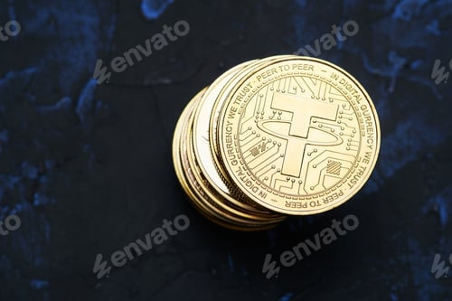 Preview: Pile of Tether Cryptocurrencies