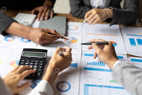 Preview: Meetings to discuss investment advisors together analyzing financial data.