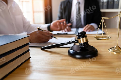 Preview: counseling lawyer business lawyers working about legal legislation in the courtroom to help their cu
