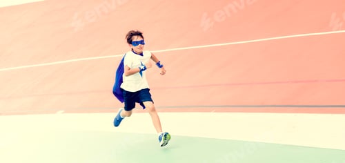 Preview: Superhero Boy Brave Running Activity Concept