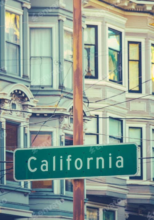 Preview: Retro California Street Sign