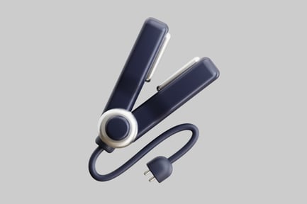 Preview: Dark navy hair straightener appliance