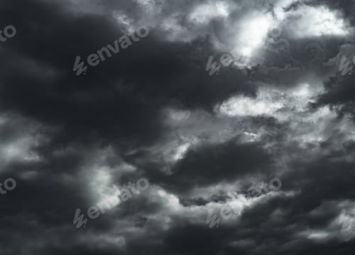 Preview: Sky dark cloud storm halloween background rain