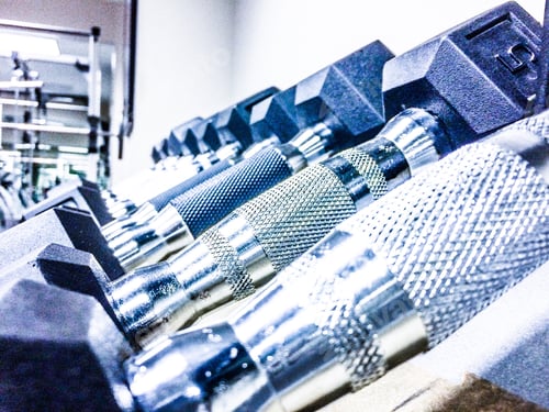 Preview: Gym weights on rack