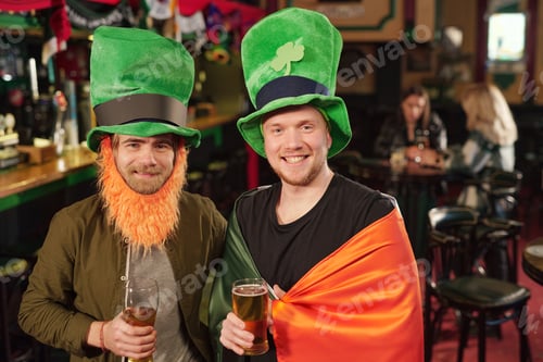 Preview: Men celebrating Patricks Day