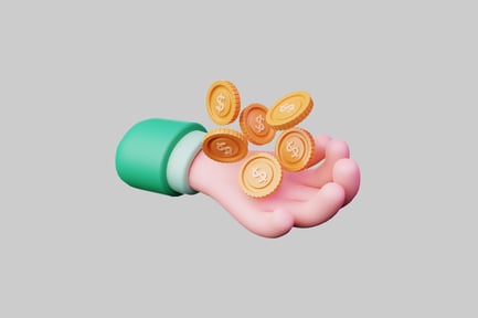 Preview: Hand Catching Dollar Coins