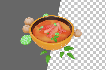 Preview: Tom Yum 3D Icon