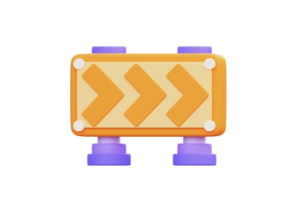 Preview: Road Block 3D Illustration