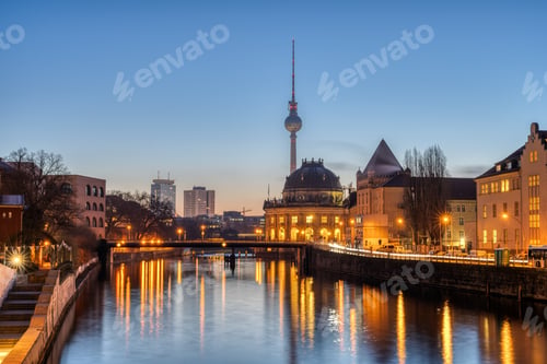 Preview: The Spree river, the Bode-Museum and the TV Tower