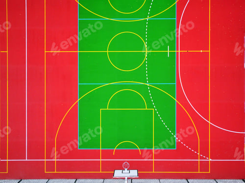 Preview: Drone shot - empty court