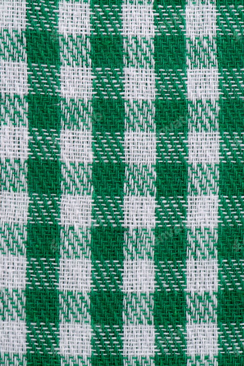 Preview: Green checked fabric