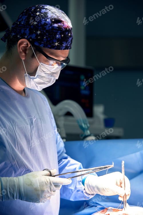 Preview: Surgeon Performing Operation in Hospital Operating Room