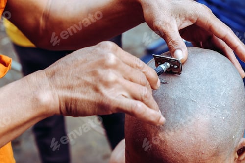Preview: The ceremony of shaving the hair, Buddhist Ordination