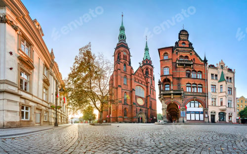 Preview: Legnica, Poland. View of Cathedral of St. Peter and Paul the Apostles