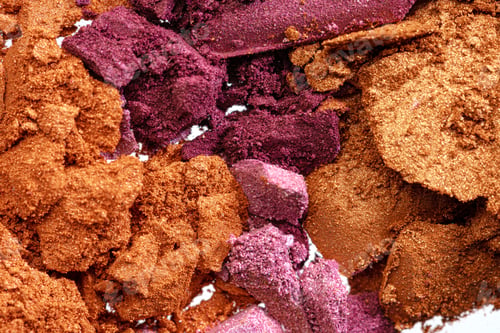 Preview: Make up background of mixed colored smashed eyeshadows