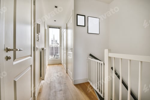 Preview: Narrow corridor with a full-length window