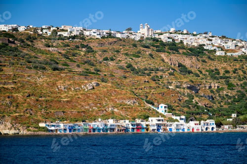 Preview: Klima and Plaka villages on Milos island, Greece