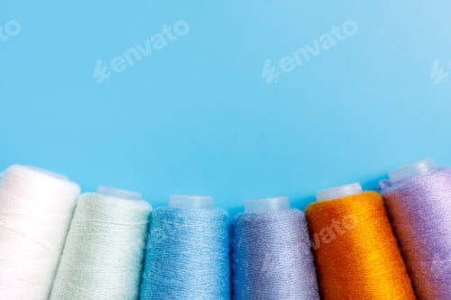 Preview: Skeins of wool yarn and knitting needles