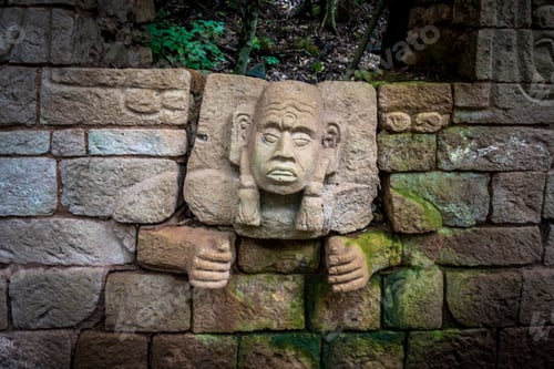 Preview: Carved detail at Mayan Ruins - Copan Archaeological Site, Honduras