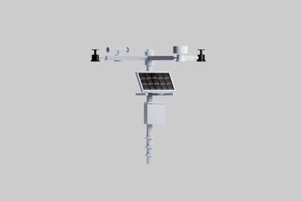 Preview: Weather station with solar panel.