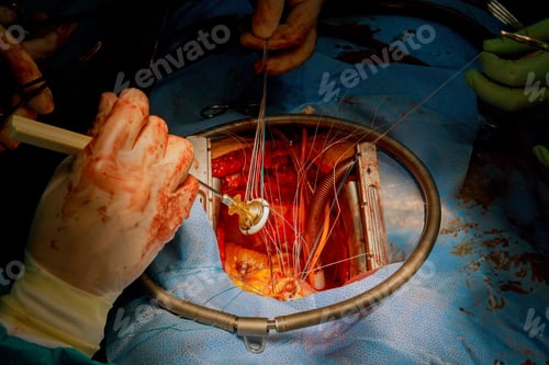 Preview: A patient undergoing heart valve surgery for removal of an expandable transcatheter aortic valve