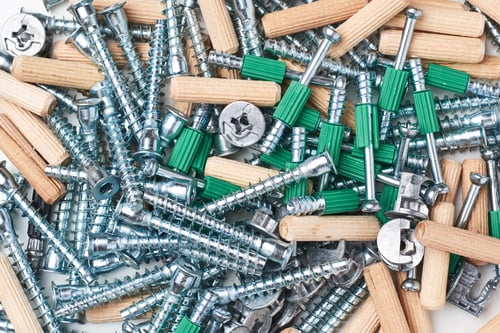 Preview: Background of a furniture assembly tools eccentric and confirmatte