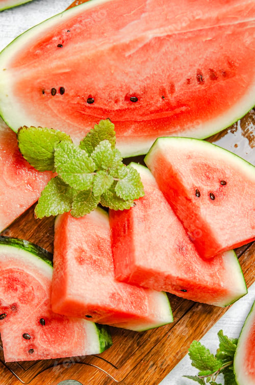 Preview: Sliced fresh watermelon.