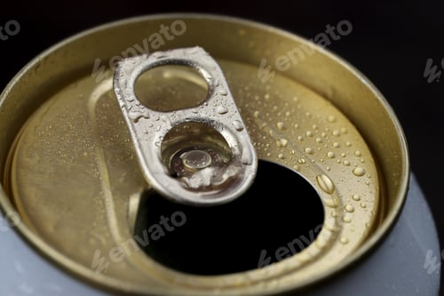 Preview: Cold canned beer ready to drink in the fridge