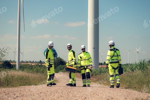 Preview: The engineering and technical team is preparing to install a large wind turbine