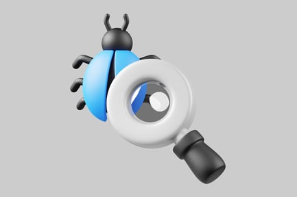 Preview: Bug under magnifying glass