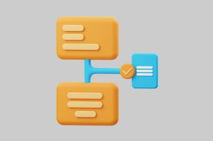 Business flowchart diagram structure