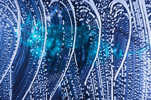 Preview: Drops- Liquid Foam. Fluid Aqua- Abstract Pattern Nature. Background- Cleansing Wash. Shampoo