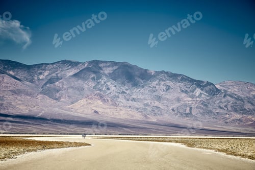 Preview: Sunny scenery of the Badwater Basin in Death Valley National Park, California - USA