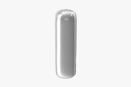 Preview: Shiny Silver Letter I Foil Balloon