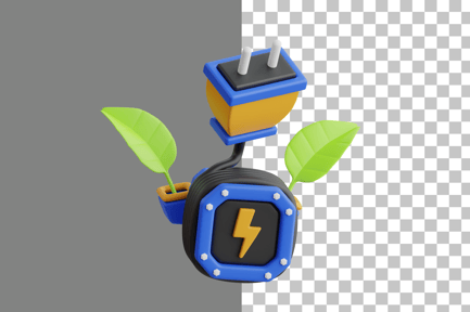 Preview: Green Energy 3D Icon