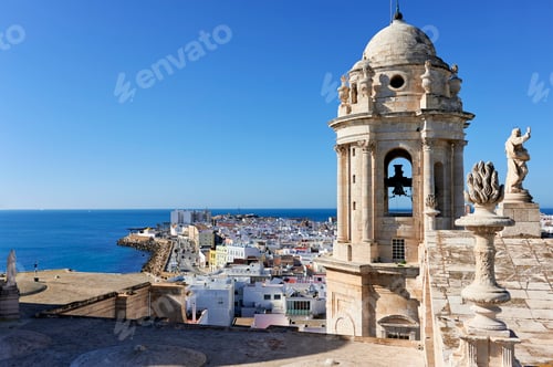 Preview: Cadiz landscape with the cathedral tower