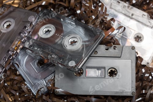 Preview: Cassette tape with pull-out tape