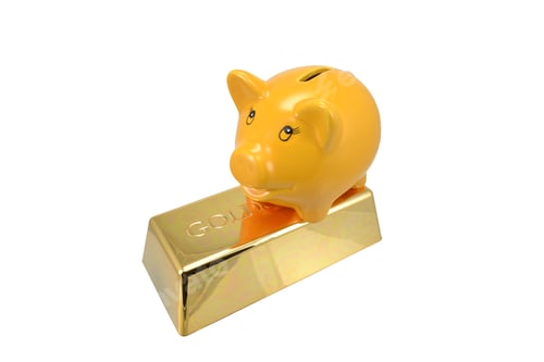 Preview: Piggy Bank on Gold Bar