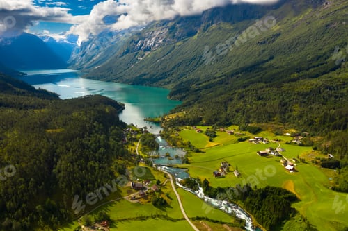 Preview: lovatnet lake Beautiful Nature Norway.