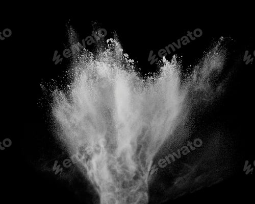 Preview: smoke powder explosion air background shape black