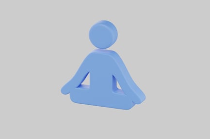 Preview: Abstract figure in a meditative pose