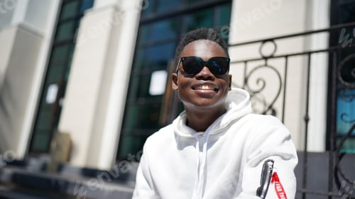 Preview: Portrait of a confident young black guy