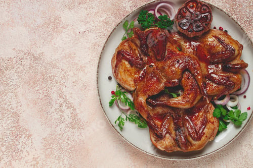 Preview: Roasted Chicken with Garlic, Parsley and Red Onion