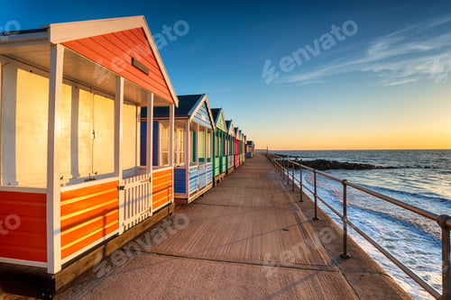 Preview: A row of pretty beach huts at Southwold