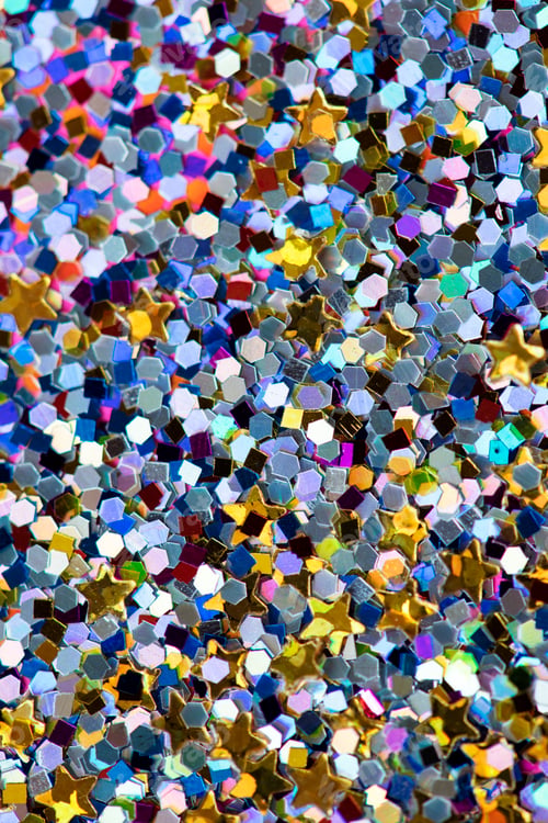 Preview: Colorful sequin glitter textured background abstract