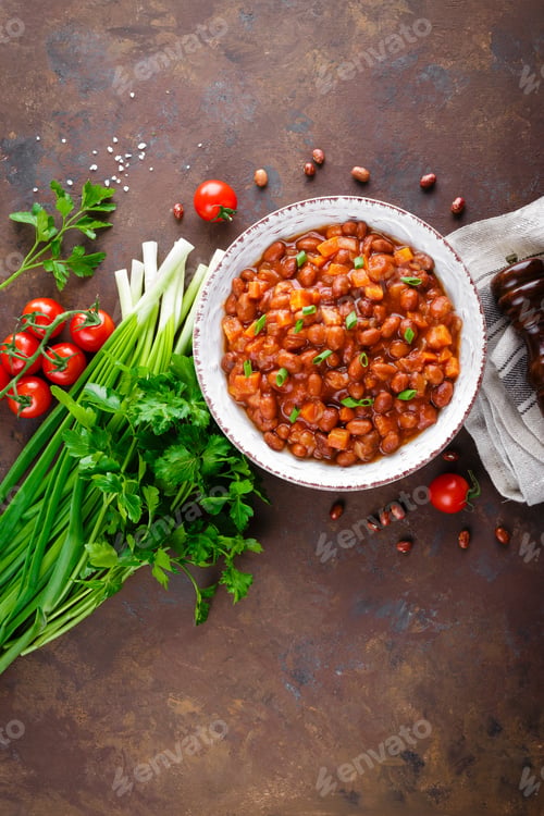 Preview: Stewed red beans with carrot in spicy tomato sauce
