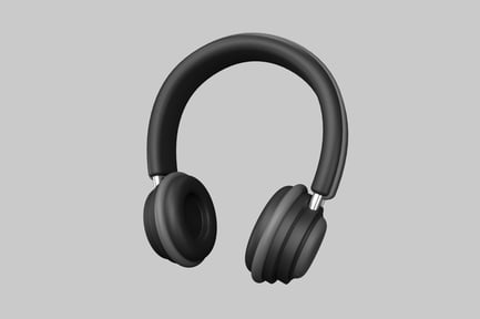 Preview: Over ear Headphones 3D Illustration