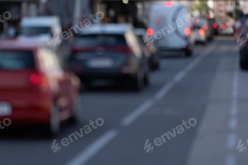 Preview: Cars blurred in the city