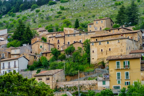 Preview: Calascio, medieval village in the Gran Sasso Natural Park, Abruzzi